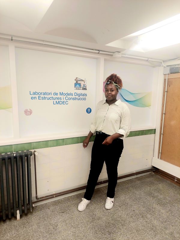 Rsif scholar Onelia Caribo visits UPC for sandwich programme. Photo/ Courtesy/ UPC