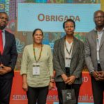 Dr Dr Calado Muinga, Dr Ana Menezes, Dr Raquel Matavele Chisumba and Dr Julius Ecuru pose for a group photo at the closing ceremony.